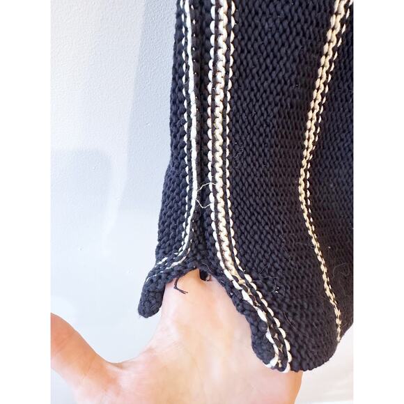 Theory Bundle Petite Navy Blue Striped Short Sleeve Knit Camisole Top - Picture 4 of 12